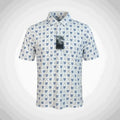 WHITE GOLF POLO BLUE MG