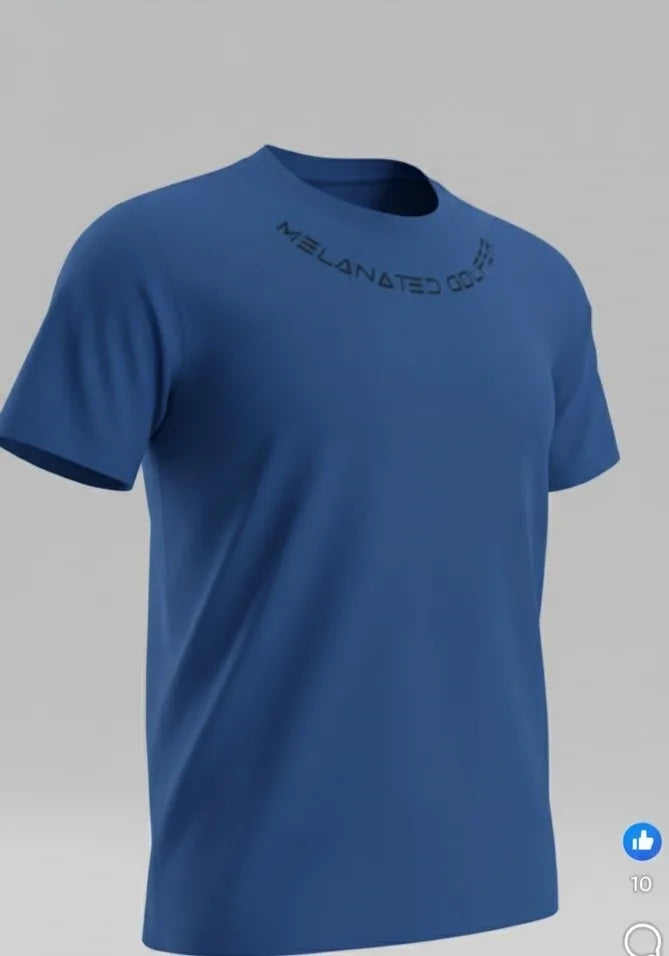 Blue Golf Tee Shirt Dry Fit
