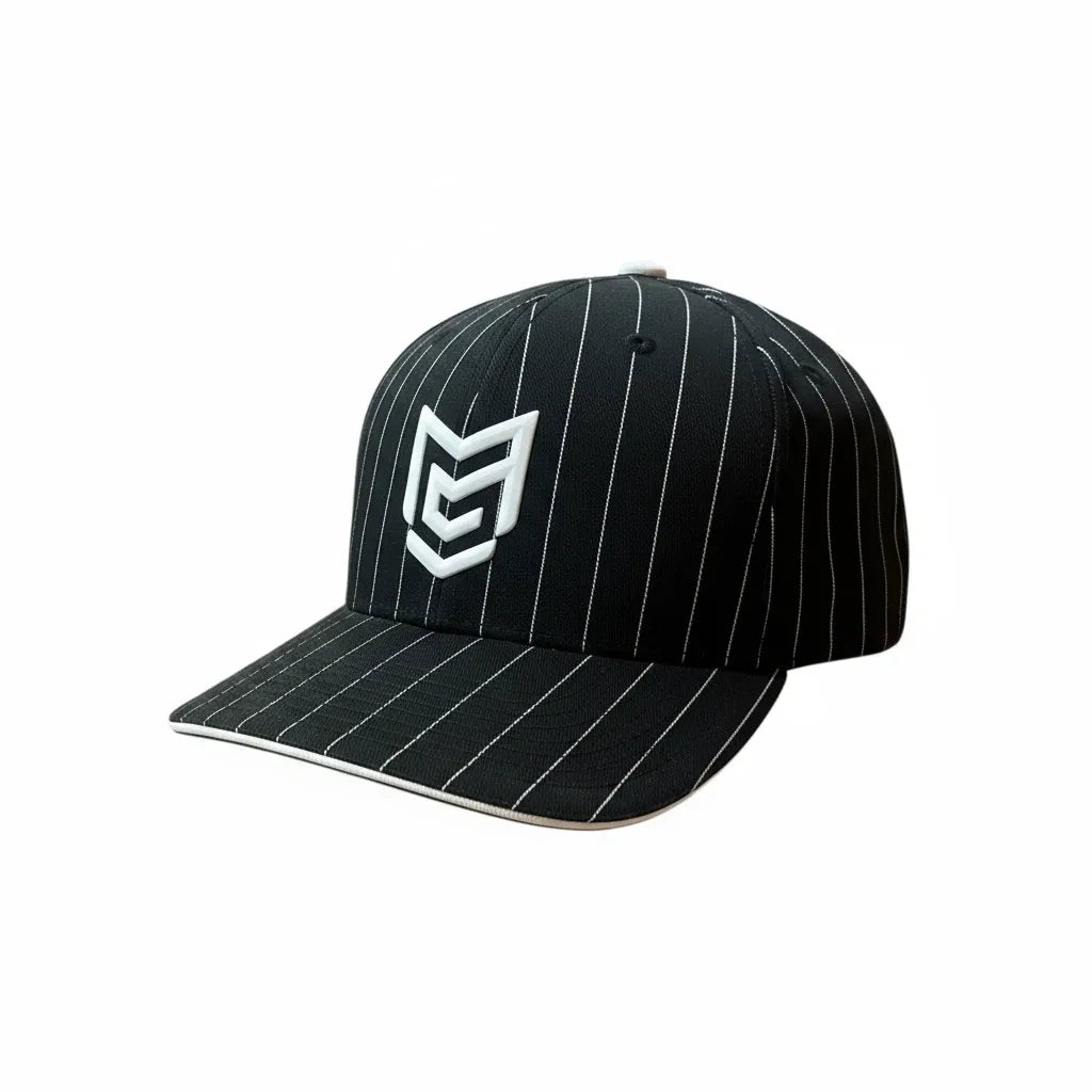 Black Pin Striped Hat