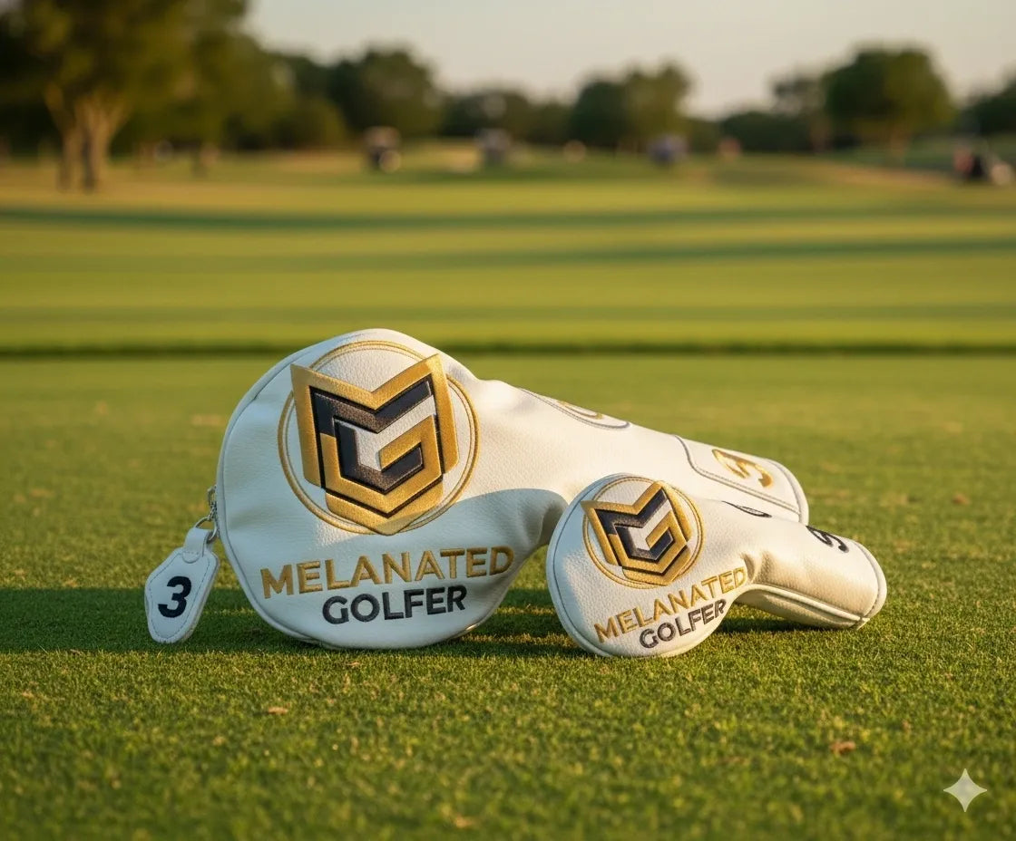 White And Gold Golf Club Covers