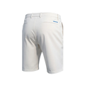 White Golf Shorts Blue Logo